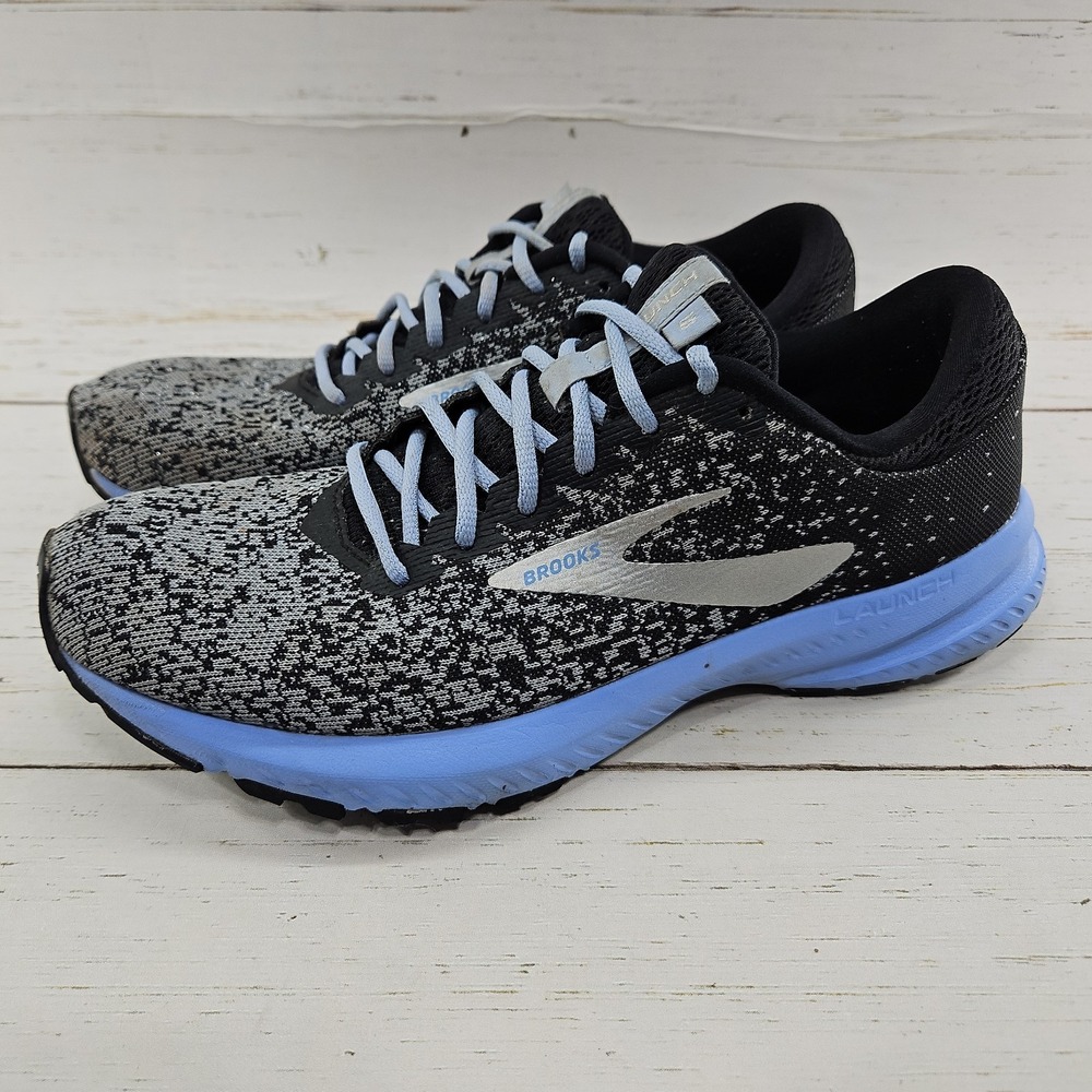 Brooks Launch 6 Womens 9.5 Blue Running Walking Athletic Comfort Sneakers Shoes